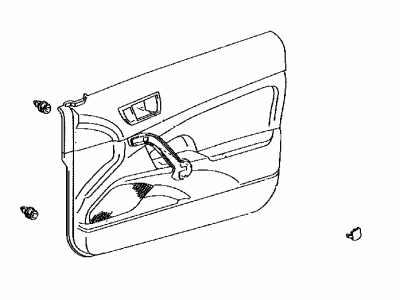 Toyota 67620-21270-B3 Board Sub-Assy, Front Door Trim, LH