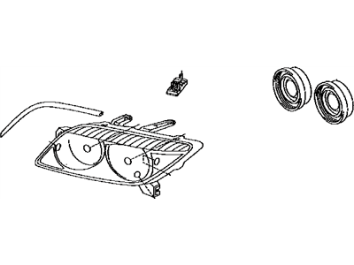 Toyota 81130-21170 Passenger Side Headlight Unit Assembly