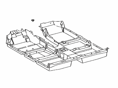 Toyota 58510-21550-B1 Carpet Assy, Floor, Front