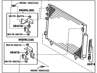 Toyota 88460-21050 Condenser Assy, Cooler