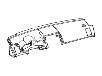 Toyota 55302-21020-B0 Panel Sub-Assy, Instrument, Upper