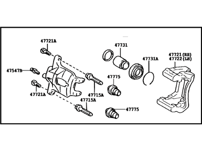 Toyota 47730-20640 Cylinder Assy, Front Disc Brake, RH