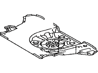 Toyota 58311-63011 Pan, Rear Floor