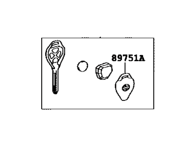 Scion tC Car Key - 89070-21111