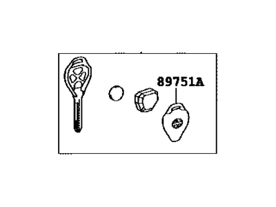 Toyota 89070-21050 Transmitter Assy, Door Control