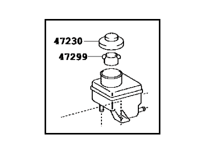 Toyota 47220-21030 Reservoir Sub-Assy, Brake Master Cylinder