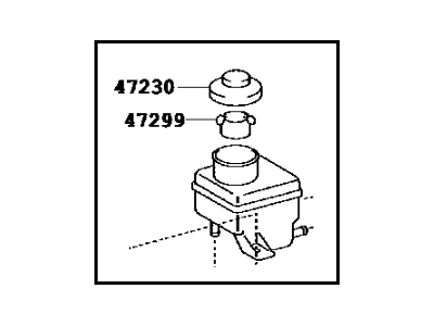 2005 Scion tC Brake Master Cylinder Reservoir - 47220-21030