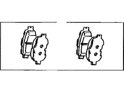 Toyota 04465-21030 Front Disc Brake Pad Kit