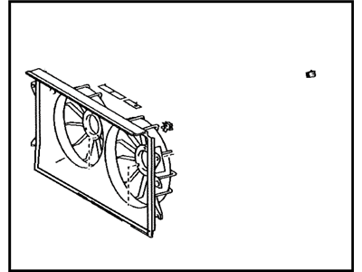 Scion tC Fan Shroud - 16711-28170