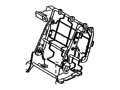 Toyota 71017-21060 Frame Sub-Assy, Rear Seat Back, RH