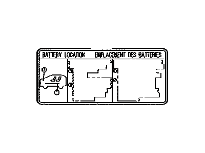 Toyota G9275-0R011 Label, Battery Caution