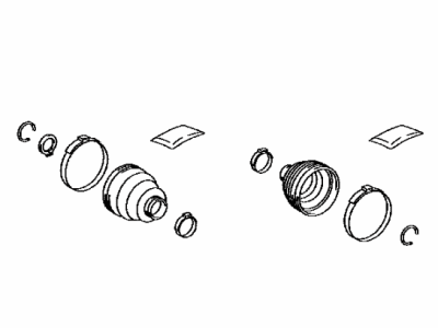 Toyota 04428-0R051 Front Cv Joint Boot Kit