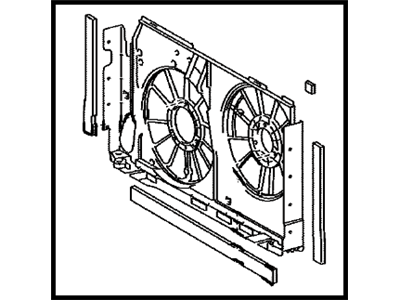 Toyota RAV4 Fan Shroud - 16711-0Z010