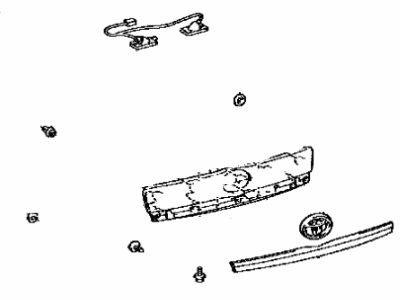 Toyota 76801-42010-J0 Garnish Sub-Assembly, Ba