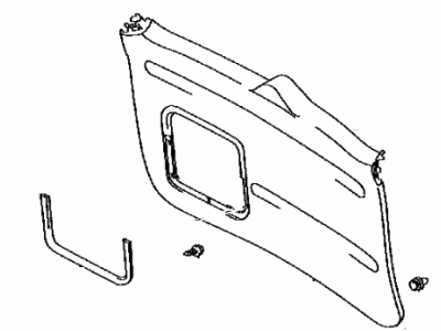 Toyota 67750-0R060-B0 Board Assembly, Back Door