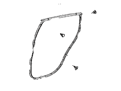 2017 Toyota Yaris Door Seal - 67872-0D091