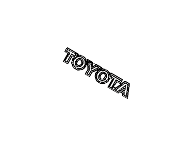 Toyota 75446-52010 Back Door Name Plate, No.6