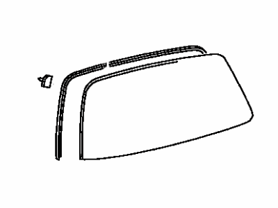 Toyota 68105-52021 Glass, Back Door