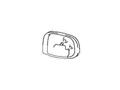 2000 Toyota Echo Car Mirror - 87961-1E840