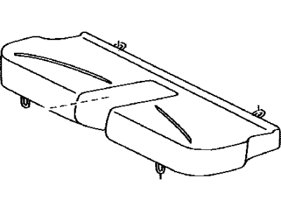 Toyota 71601-52A31-C1 Pad Sub-Assembly, Rear Seat Cushion W/COVER