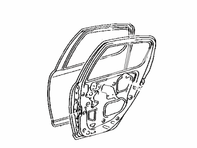 Toyota 67004-52012 Panel Sub-Assembly, Rear Door, LH