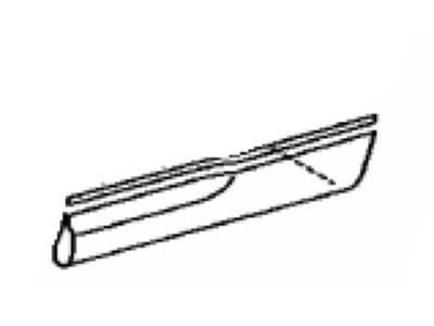 Toyota 75797-48020 Pad, Rear Door Outside Moulding, Upper