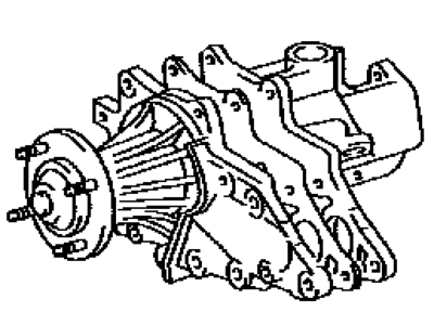 Toyota 16120-88400 Cover Assy, Water Pump