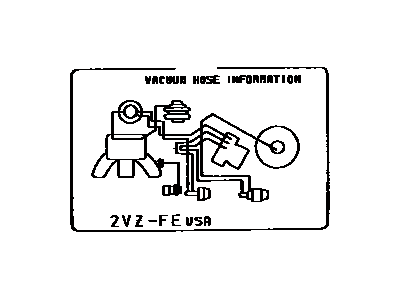 Toyota 17792-62030 Plate, Engine Vacuum Hose Information