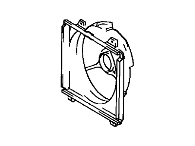 1988 Toyota Camry Fan Shroud - 16711-74070