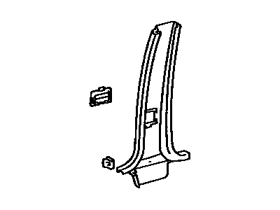 Toyota 62414-32030-06 Garnish, Center Pillar, Lower LH