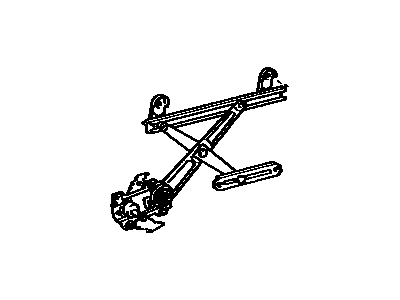 Toyota 69830-32030 Regulator Sub-Assy, Rear Door Window, RH
