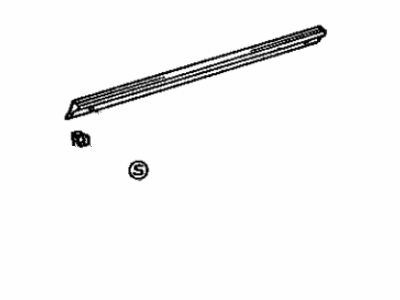 Toyota 75850-39077 MOULDING Assembly,ROCHER