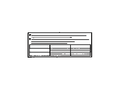 Toyota 74573-32010 Label, Alternator Belt Information