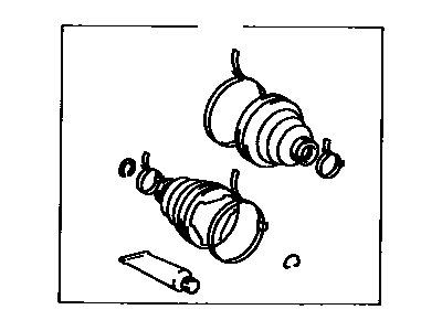 Toyota 04438-12031 Front Cv Joint Boot Kit