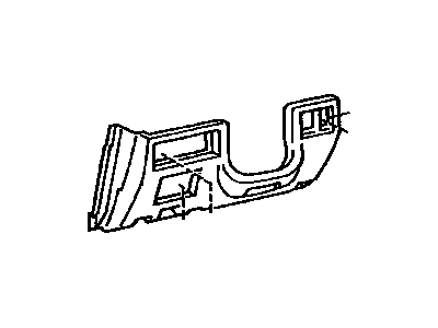 Toyota 55403-03010-E0 Pad Sub-Assy, Instrument Panel, Lower LH