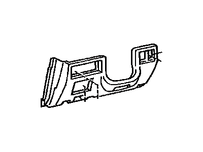 Toyota 55403-22040-03 Pad Sub-Assy, Instrument Panel, Lower LH