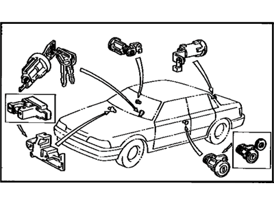 Toyota 69005-32320-06 Cylinder Set, Lock