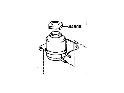 1990 Toyota Camry Power Steering Reservoir - 44360-32040