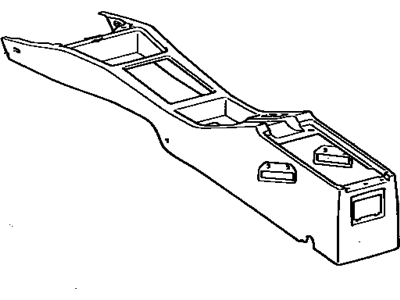 1988 Toyota Camry Center Console Base - 58810-32020-04