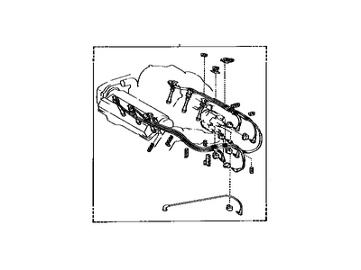 Toyota 90919-21414 Cord Set, Coil & Spark, W/Resistive