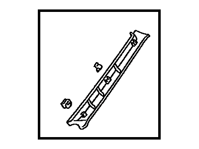 Toyota 62220-32070-06 Garnish, Front Pillar, LH