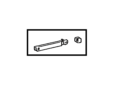 Toyota 73013-32050-E0 Plate Sub-Assy, Front Seat Belt Inner Anchor, RH