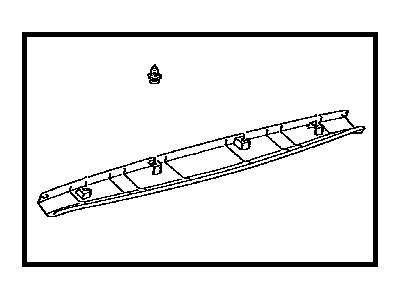 Toyota 64783-0T010-C0 Trim, Back Window Panel