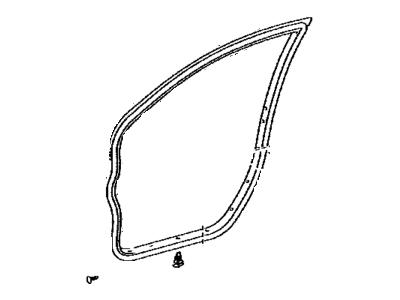 Toyota 67862-0T012 WEATHERSTRIP, Front Door