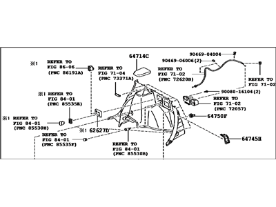 Toyota 64730-0T010-A0