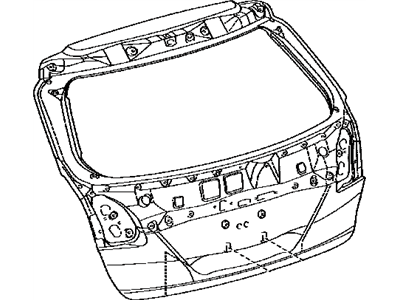 Toyota 67005-0T080 Panel Sub-Assembly, Back