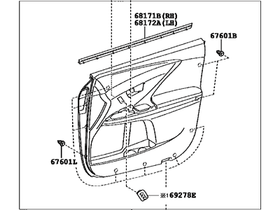 Toyota 67610-0T041-C5 Panel Assembly, Front Door