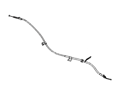 2009 Toyota Venza Parking Brake Cable - 46430-0T010