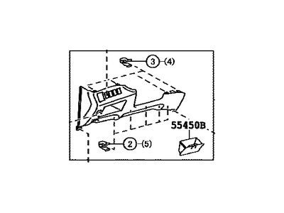 Toyota 55302-0T020-C0 Panel Sub-Assembly, Inst