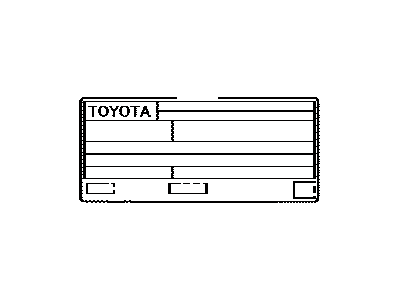 Toyota 11298-36140 Label, Emission Control Information